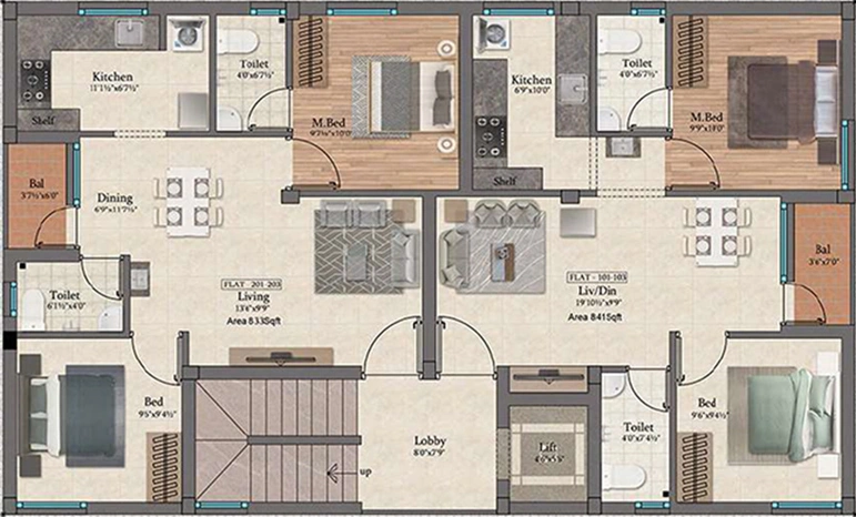 Floor Plan of SIS Riga in Ambattur, Chennai - Image 258602