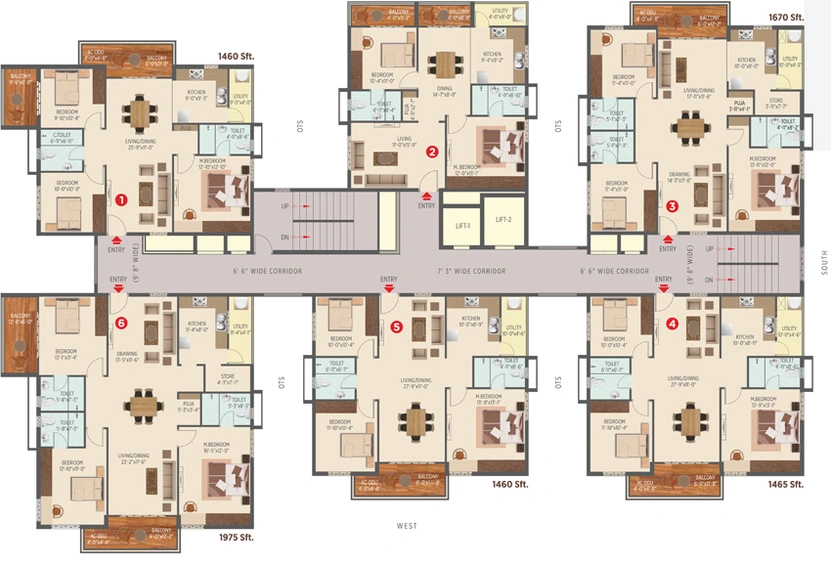 Floor Plan of Muppa Alankrita in Gachibowli, Hyderabad - Image 127032
