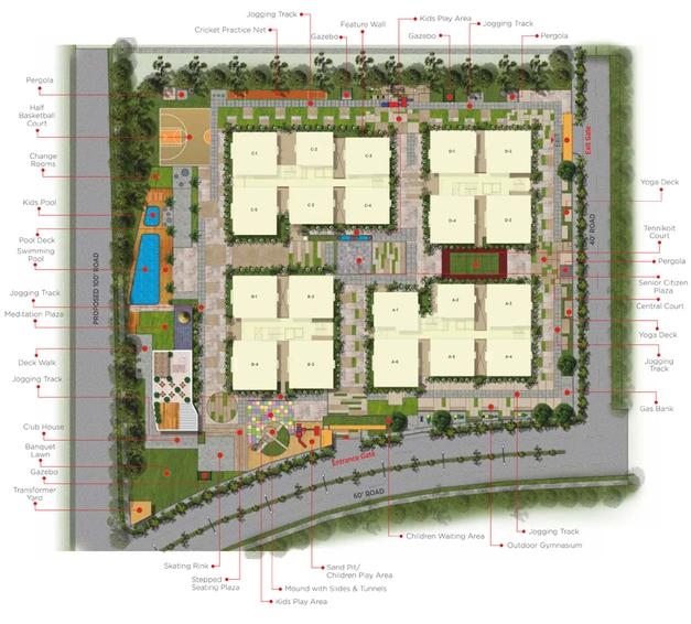 Master Plan of Muppa Alankrita in Gachibowli, Hyderabad - Image 127033
