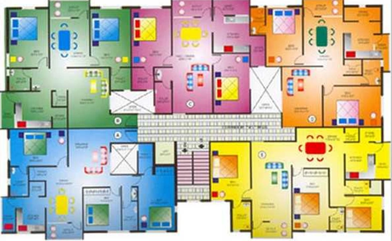 Floor Plan of Sakthi Rama Tower in RS Puram, Coimbatore - Image 237602