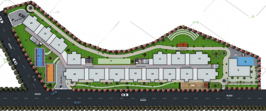 Master Plan of Sterling Grandeur in Bachupally, Hyderabad - Image 127042
