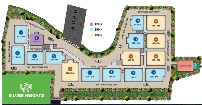 Master Plan of Sterling Silver Heights in Mallampet, Hyderabad - Image 126793