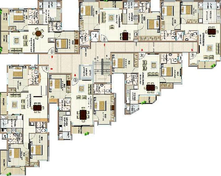 Floor Plan of Ahad Meadows in Sarjapur, Bangalore - Image 267143