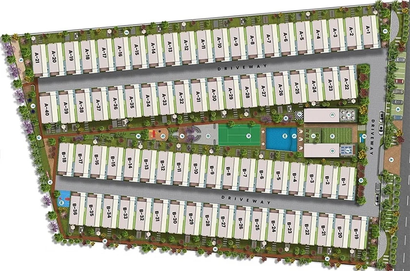 Master Plan of MIMS Oakdale in Doddaballapur Road, Bangalore - Image 270657