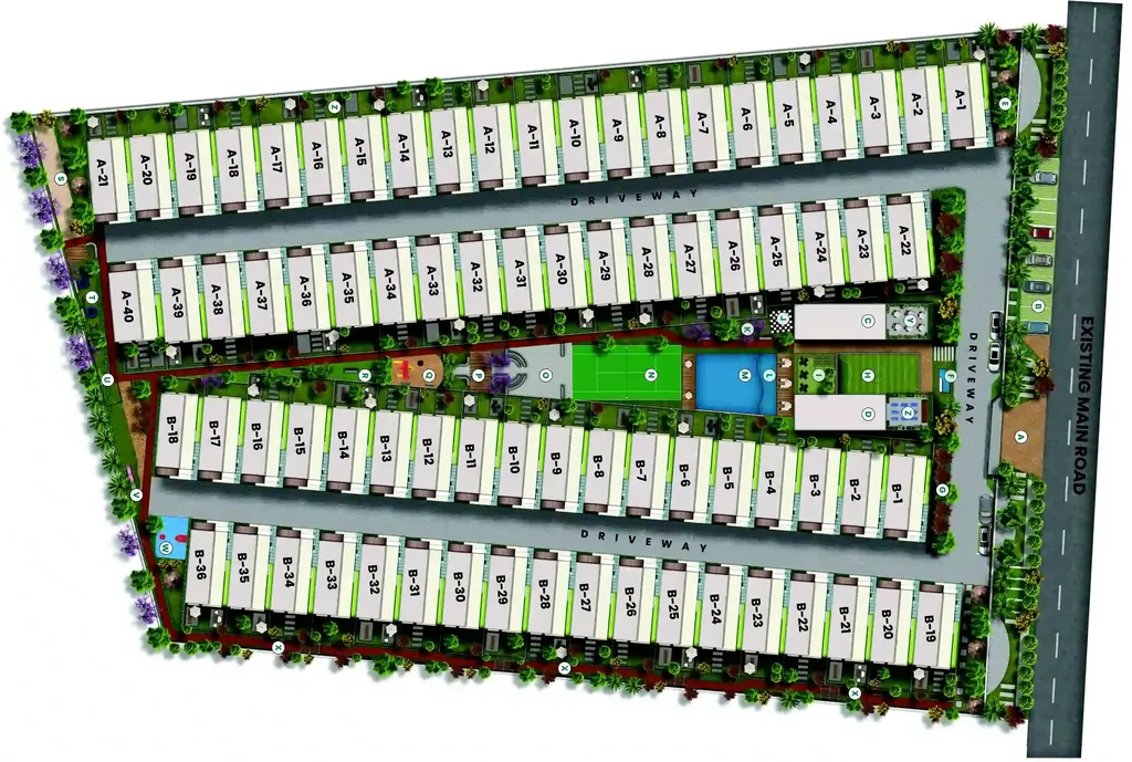 Master Plan of MIMS Oakdale in Doddaballapur Road, Bangalore - Image 415840