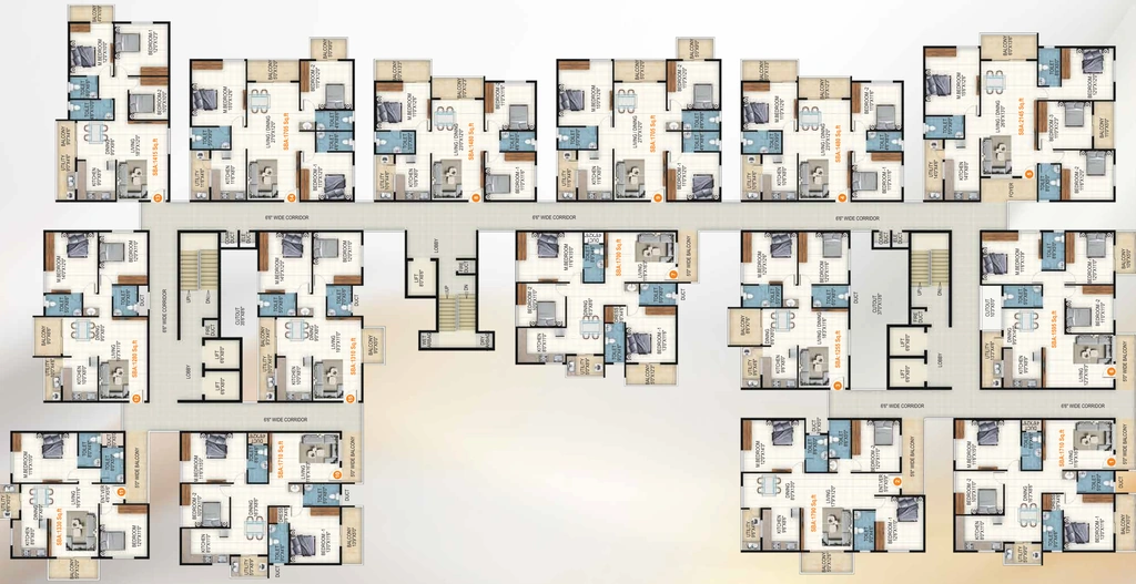 Floor Plan of V2 Vajra Elegance in Kengeri, Bangalore - Image 336232