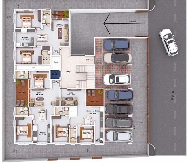 Master Plan of Mahabaleshwara Classique Ebony in Yelahanka, Bangalore - Image 126900
