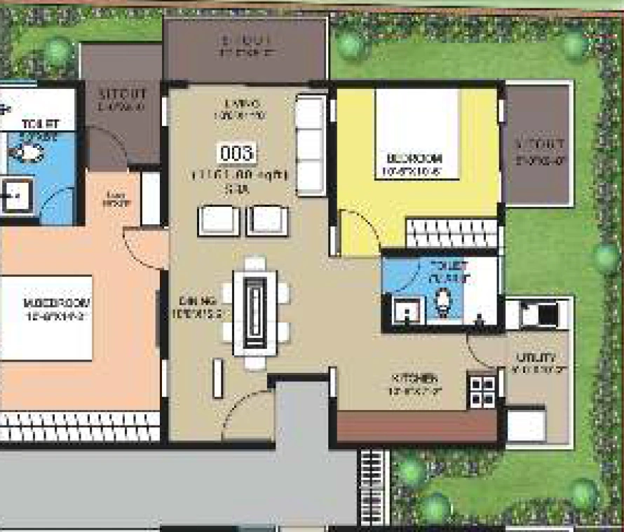 2 BHK Flat in Velpula Orchid in Kattigenahalli, Bangalore - Image 880597