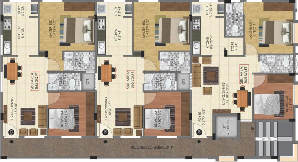 Floor Plan of Velpula Aster in Devinagar, Bangalore - Image 336298