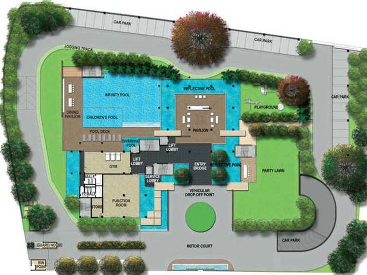 Master Plan of G Corps Sky Gardens in Richmond Town, Bangalore - Image 269292