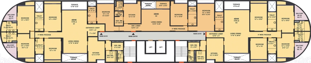 Floor Plan of G Corp Encore in Sangamvadi, Pune - Image 352336