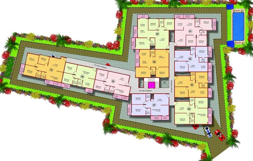 Master Plan of SLV Sunrise Residency in Kadugodi, Bangalore - Image 275174
