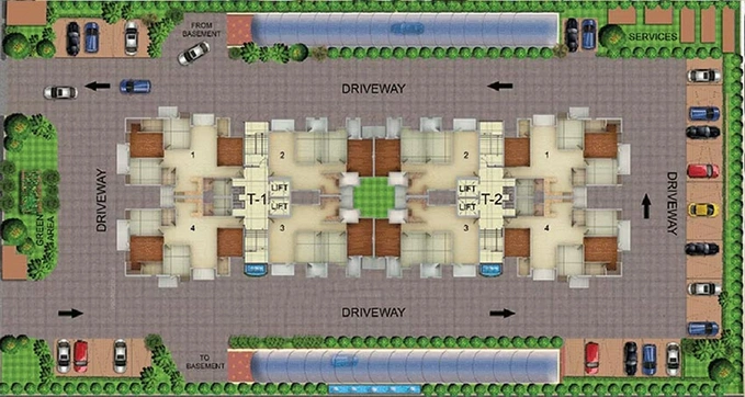 Master Plan of SVP Delhi Heights in Kaushambi, Ghaziabad - Image 233507