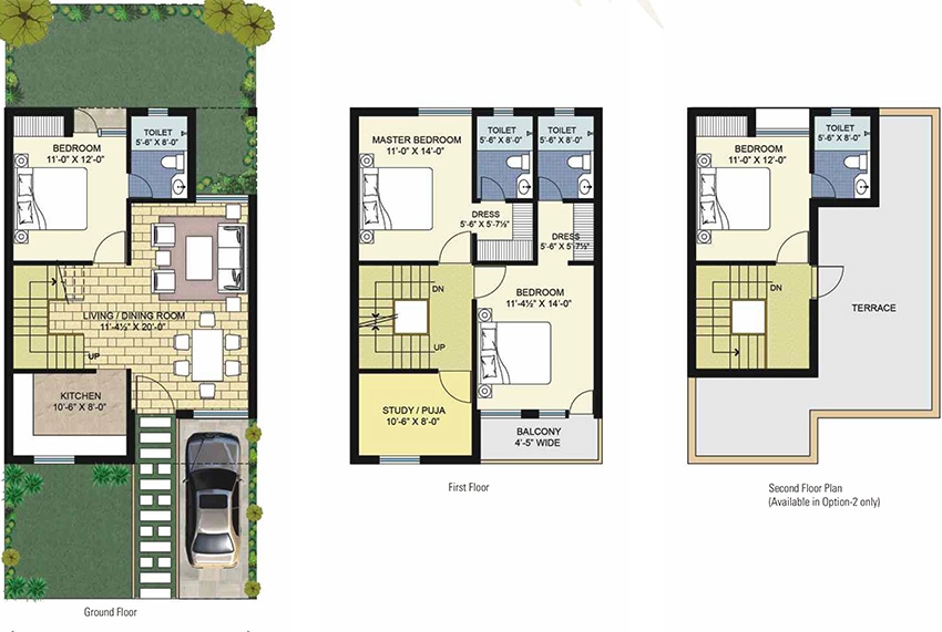 4.5 BHK House/Villa in Unitech Palm Villas in OMR, Chennai - Image 881708