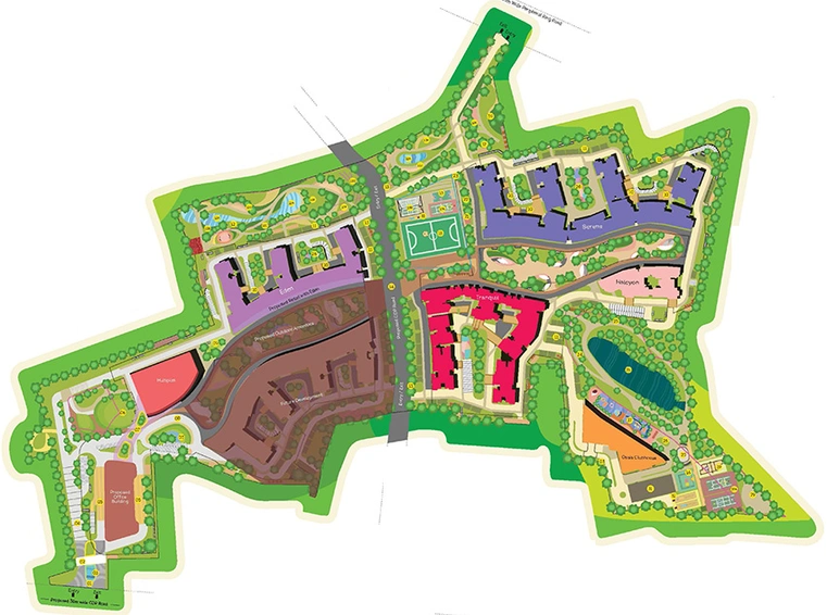 Master Plan of Eden At Brigade Cornerstone Utopia in Whitefield, Bangalore - Image 236989