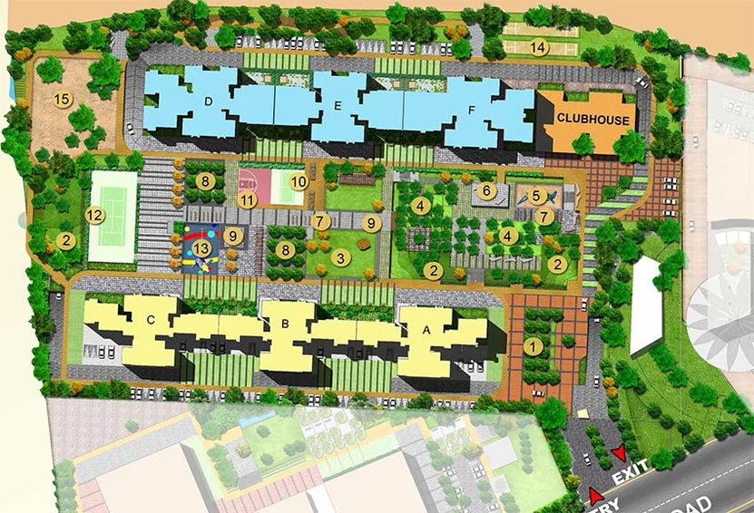 Master Plan of Brigade Golden Triangle in Old Madras Road, Bangalore - Image 267642