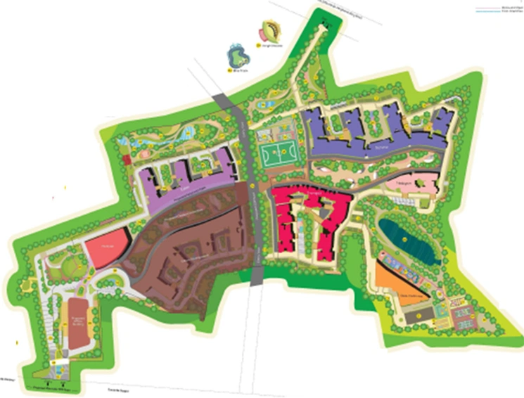Master Plan of Tranquil At Brigade Cornerstone Utopia in Varthur, Bangalore - Image 241436