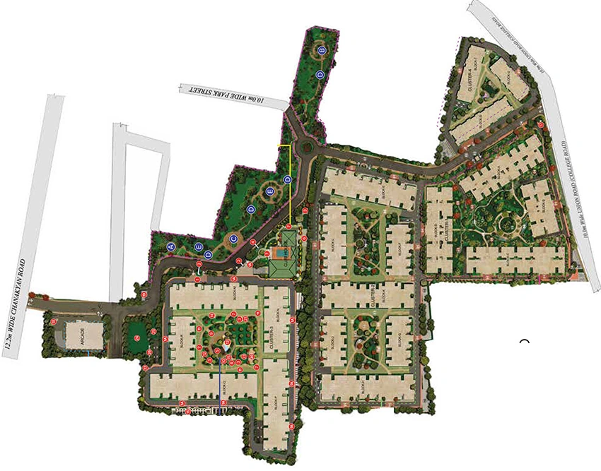 Master Plan of Celeste At Brigade Xanadu in Mogappair, Chennai - Image 334523