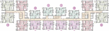 Floor Plan of Brigade Citadel Phase 2 in Moti Nagar, Hyderabad - Image 272765