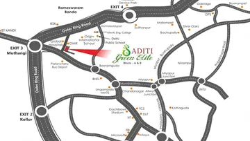 Location of Aditi Green Elite - Image 127172