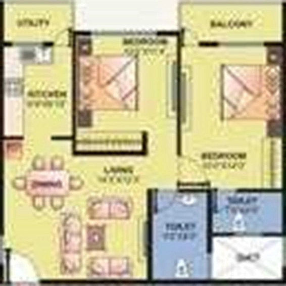 2 BHK Flat in Shravanthi Premier in Uttarahalli, Bangalore - Image 837759