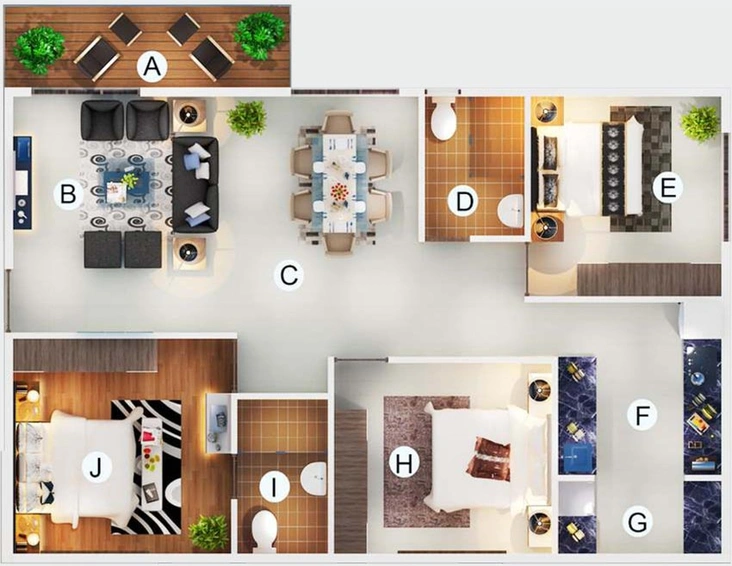 3 BHK Flat in Desai Radiant in Whitefield, Bangalore - Image 797689