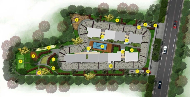 Master Plan of Desai Radiant in Whitefield, Bangalore - Image 127186