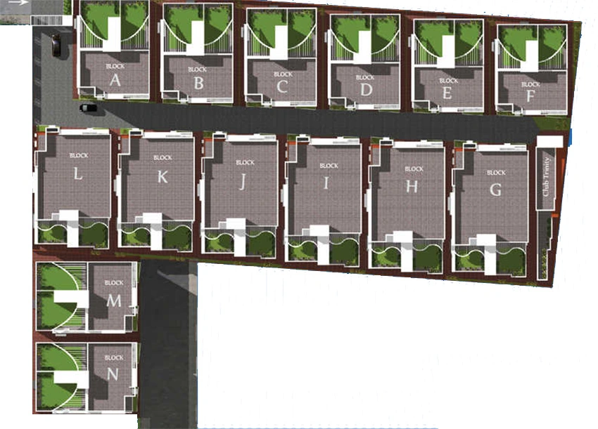 Master Plan of Urban Tree Trinity Garden in Thoraipakkam, Chennai - Image 330648