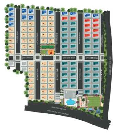 Master Plan of APR Praveens Eterno in Kollur, Hyderabad - Image 127577
