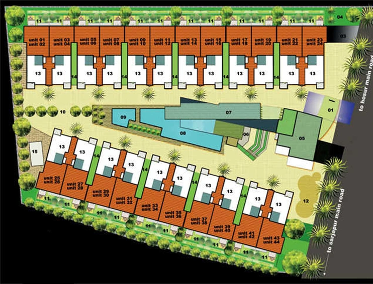 Master Plan of Ozone Residenza in Sarjapur Road, Bangalore - Image 241408