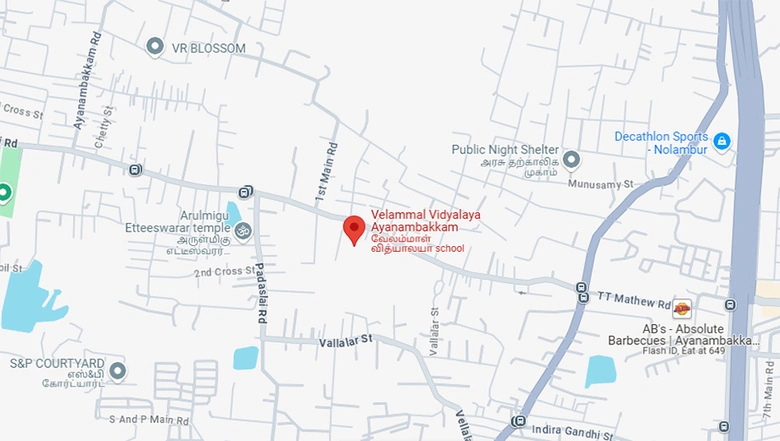 Location of MS Charan Aspire in Kolathur, Chennai - Image 278520