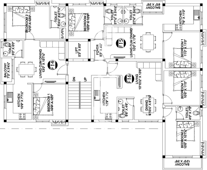 Floor Plan of MS Charan MM Emerald in Mudichur, Chennai - Image 278560