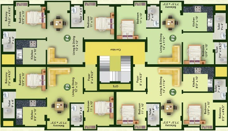 Floor Plan of MS Charan MM Thulir in Avadi, Chennai - Image 278866