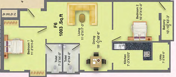 2 BHK Flat in MS Charan MM Cascade in Ambattur, Chennai - Image 858282