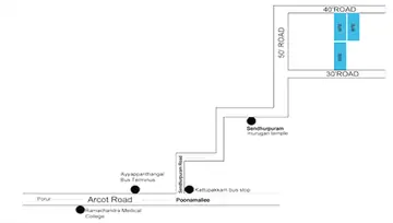 Location of MS Charan MM Gokulam - Image 278788