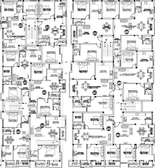 Floor Plan of MS Charan MM Oasis Phase 3 in Gerugambakkam, Chennai - Image 278824