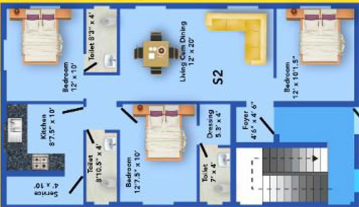 3 BHK Flat in MS Charan Ananthu Nilayam in Tambaram, Chennai - Image 858259