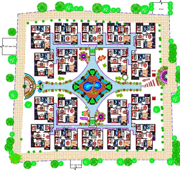 Master Plan of NR Royal Manor in Jakkur, Bangalore - Image 271281