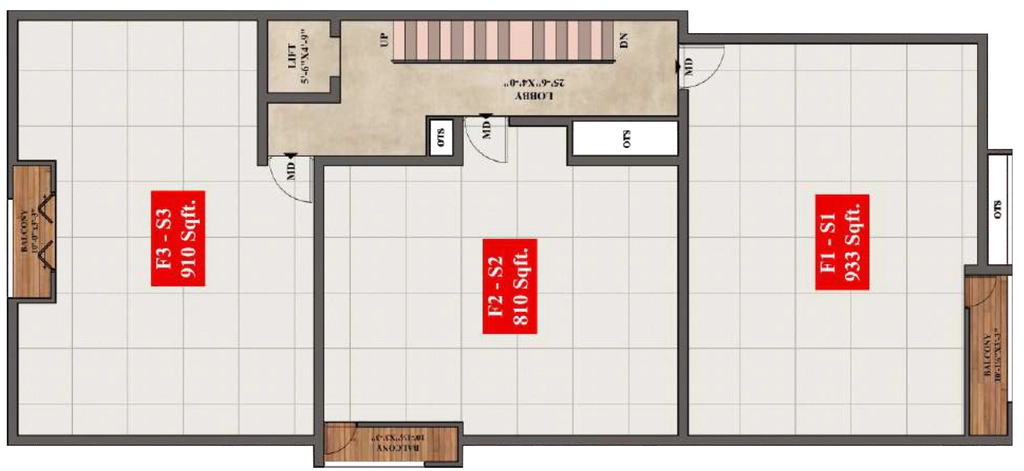 Floor Plan of AK Glaze in Pammal, Chennai - Image 342237