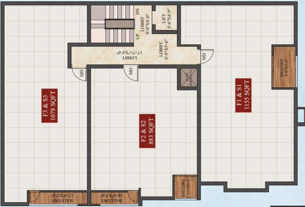 Floor Plan of AK Jade in Kundrathur, Chennai - Image 342262