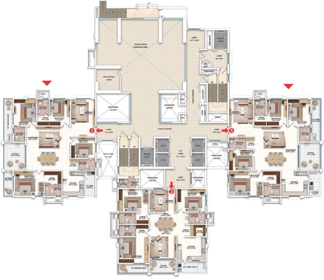 Floor Plan of My Home Avali in Tellapur, Hyderabad - Image 127492