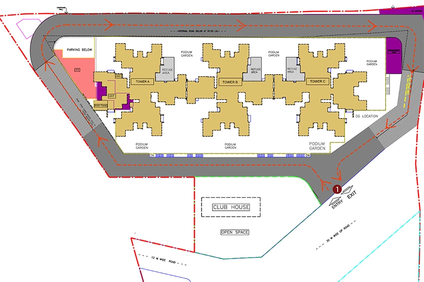 Master Plan of Mantri Vantage in Kharadi, Pune - Image 351084