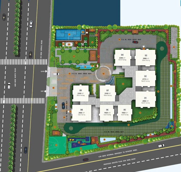 Master Plan of My Home Raka in Serilingampally, Hyderabad - Image 127524