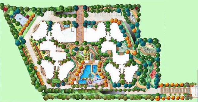Master Plan of Mantri Greens in Malleshwaram, Bangalore - Image 239969