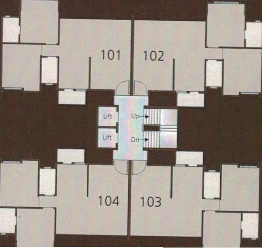 Floor Plan of Gunatit Adhwait Greens in Waghodia Road, Vadodara - Image 129149