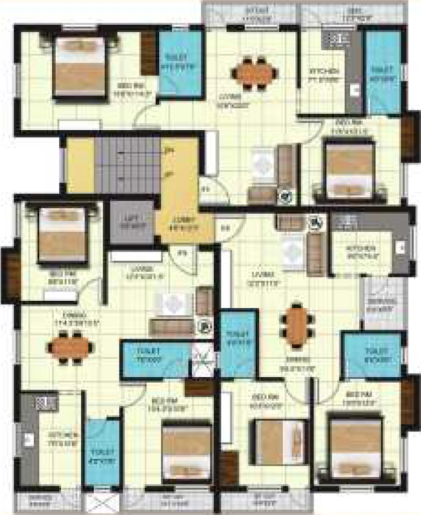 Floor Plan of Global Nivas in Selaiyur, Chennai - Image 330784
