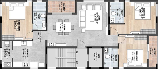 3 BHK Flat in Sreerosh Pournnami in Anna Nagar, Chennai - Image 840652