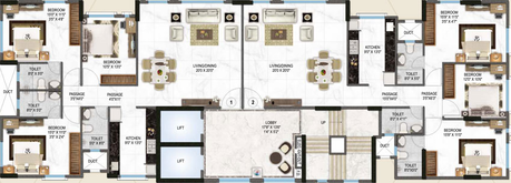 Floor Plan of Sai Sansar in Chembur East, Mumbai - Image 34222