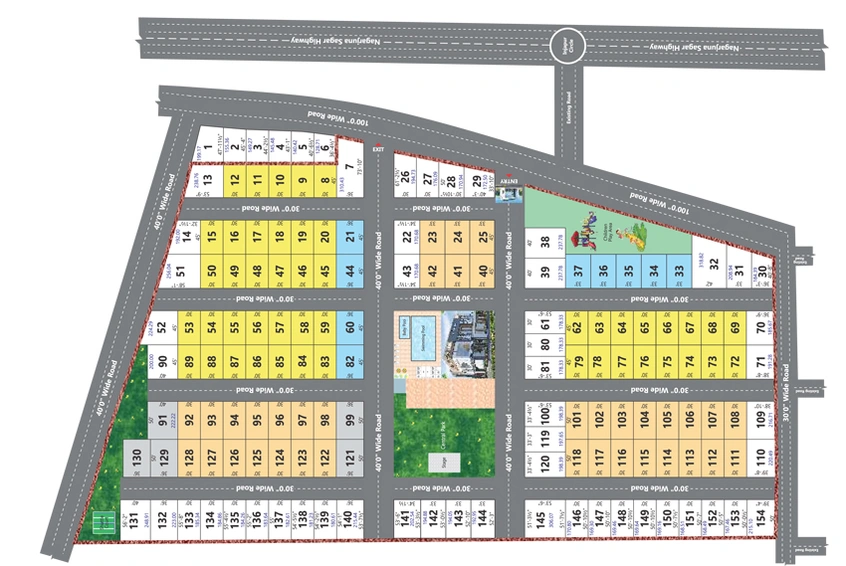 Master Plan of APR Crystal in Hayathnagar, Hyderabad - Image 129469