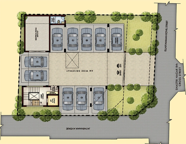 Master Plan of Sreerosh Vatsalya in Adyar, Chennai - Image 285325